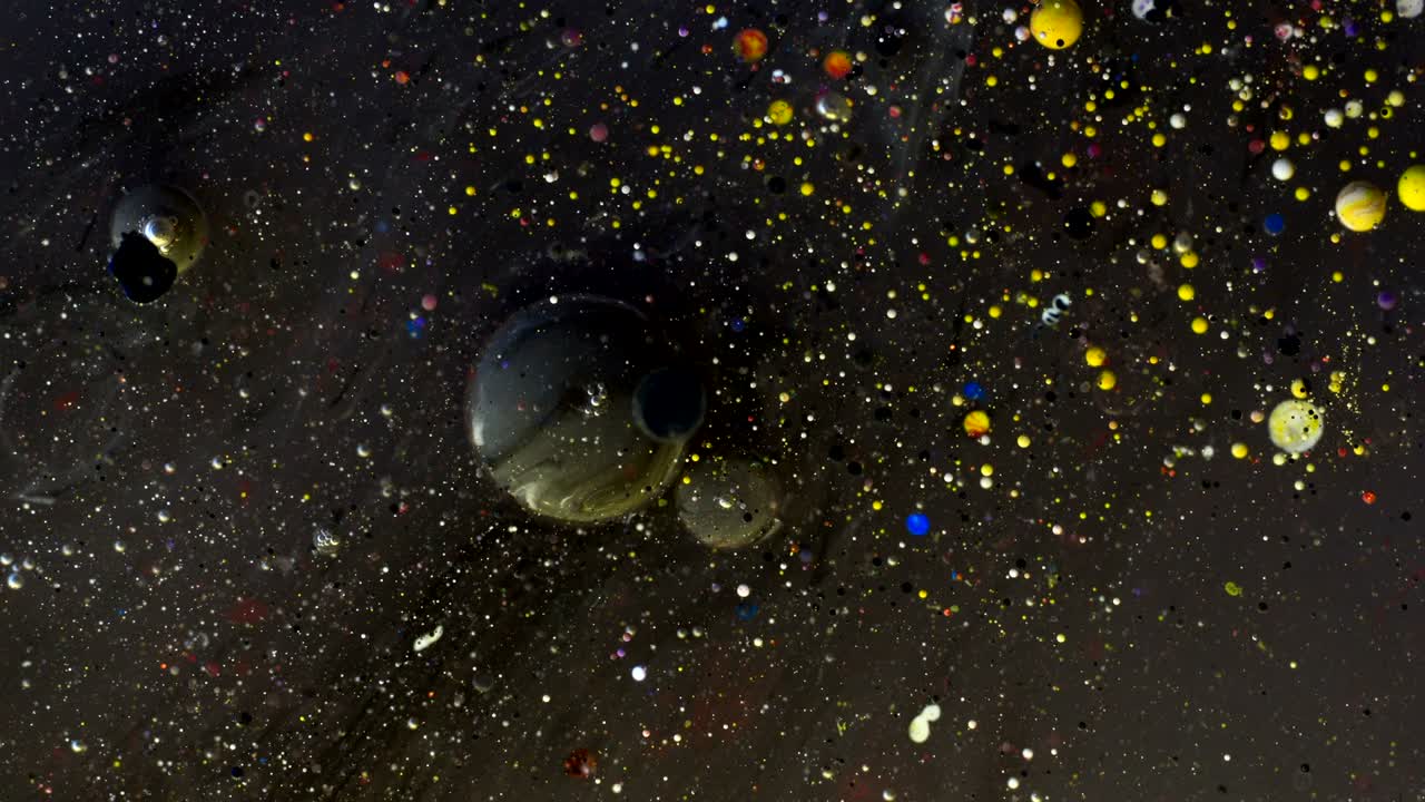 Abstract Color Oil Bubbles