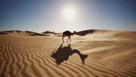 camel in the desert