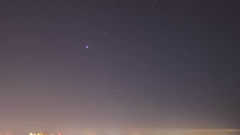 aesthetic 4k time lapse of stars in sky at twilight - wallpaper-ready shot