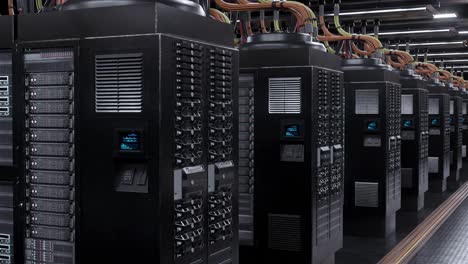 digital server room loop background