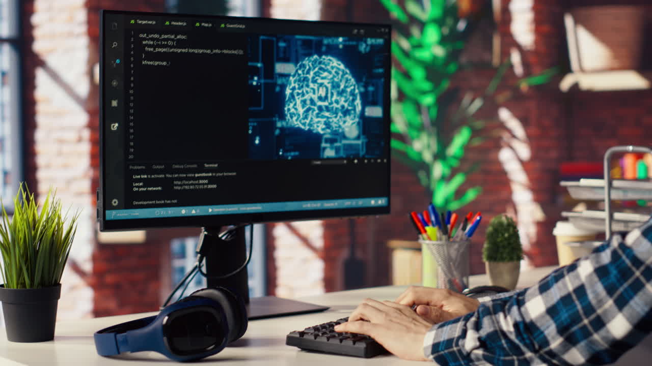 Freelancing engineer doing maintenance on artificial intelligence systems