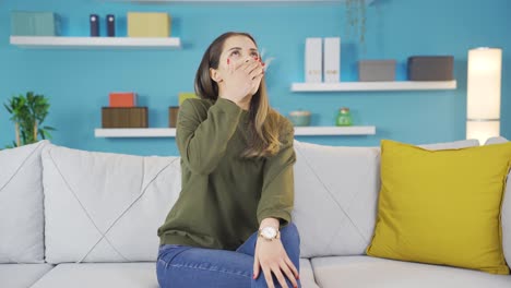 una chica joven con problemas para dormir.