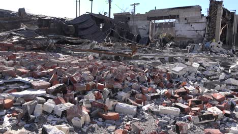 acres of rubble are all that is left of buildings following rioting in ferguson missouri 1