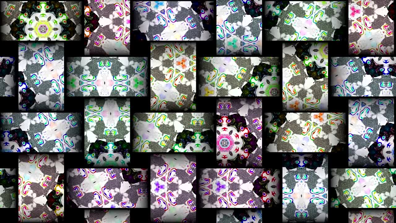 mosaico caleidoscópico vj bucle sin costuras