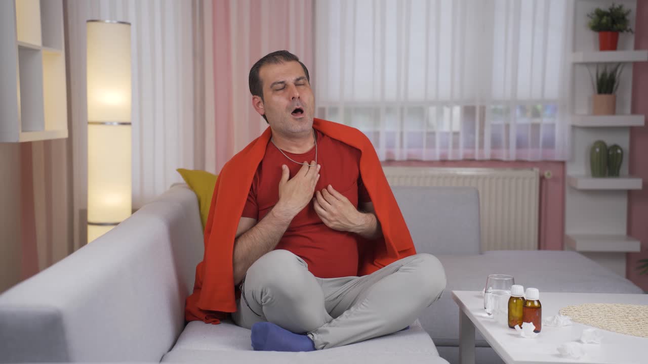 el paciente pulmonar está experimentando dificultad para respirar.