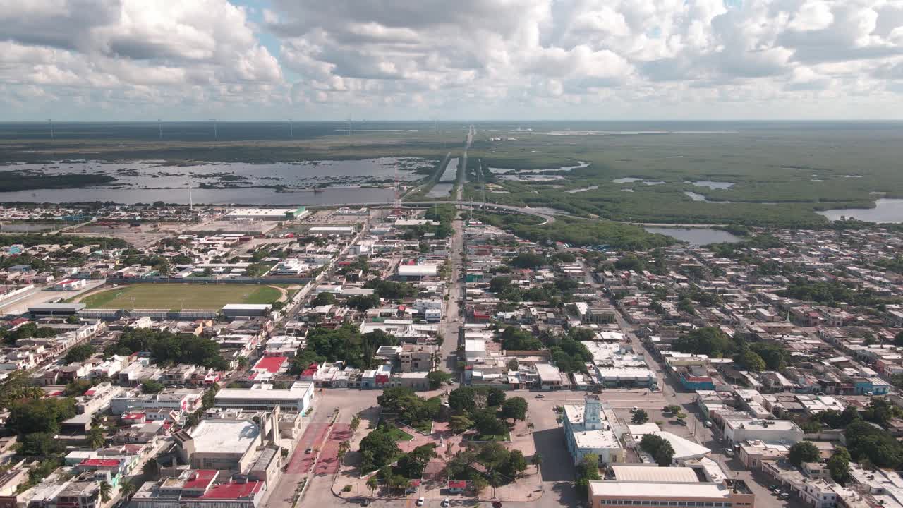 puerto progreso, un pueblo en yucatán. méxico