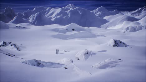 Oval-shaped-UFO-UAP-moving-over-a-plane-in-the-Polar-Arctic-region-CGI