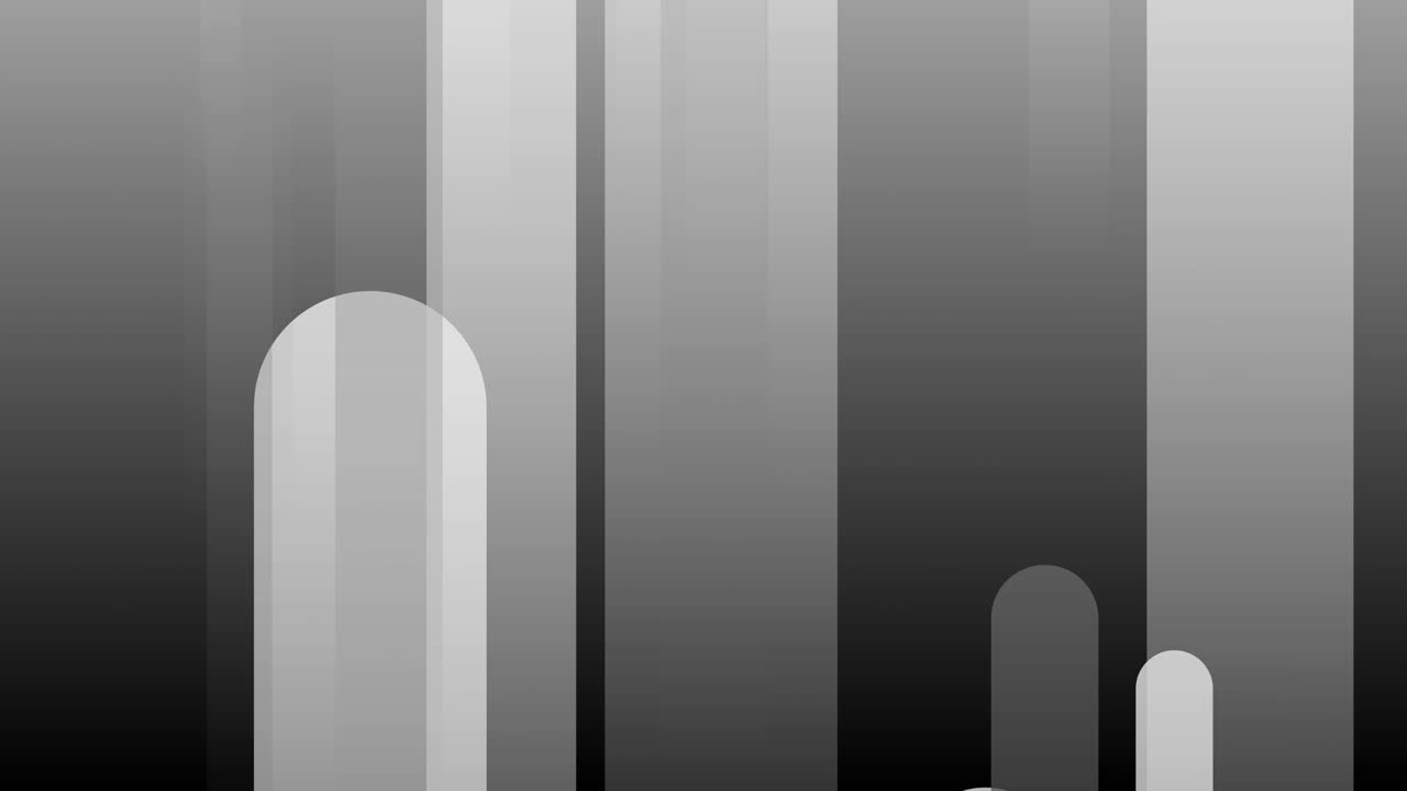 abstracto líneas verticales redondeadas en blanco y negro fondo. líneas en bucle líneas modernas patrón animación. líneas geométricas textura movimiento