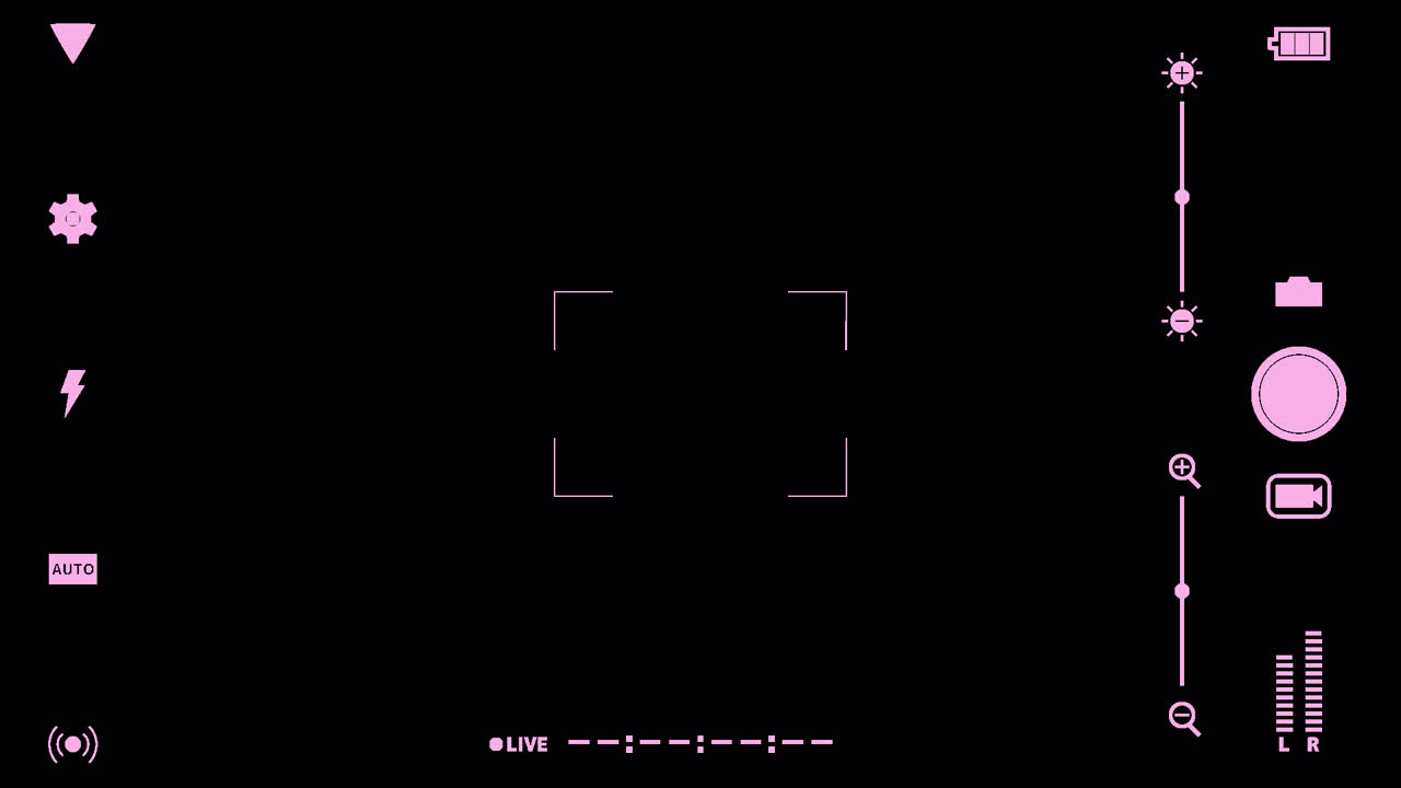 Phone camera LIVE animated overlay.  1080p - 30 fps - Alpha Channel (5)