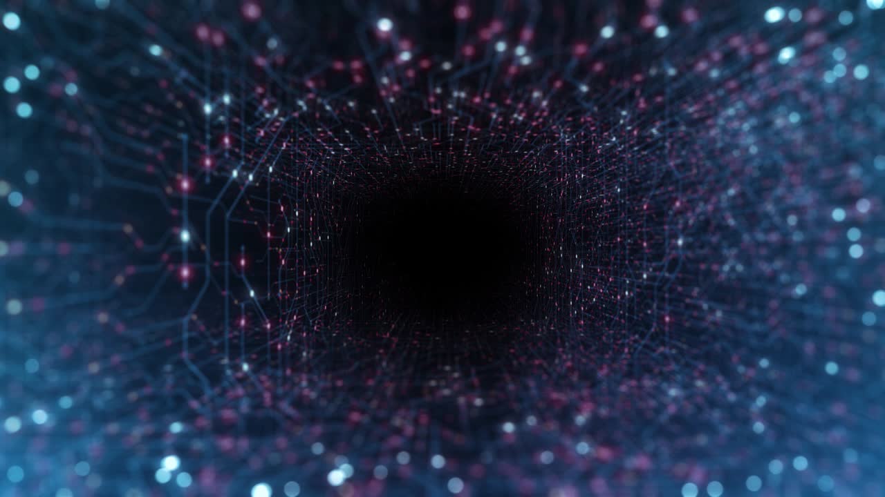 Motherboard Circuit Background. Virus detected over circuit board. Worm, cyber attack, antivirus, firewall alert and danger warning concept. Futuristic PCB. 3D render, 4K Seamless Loop.