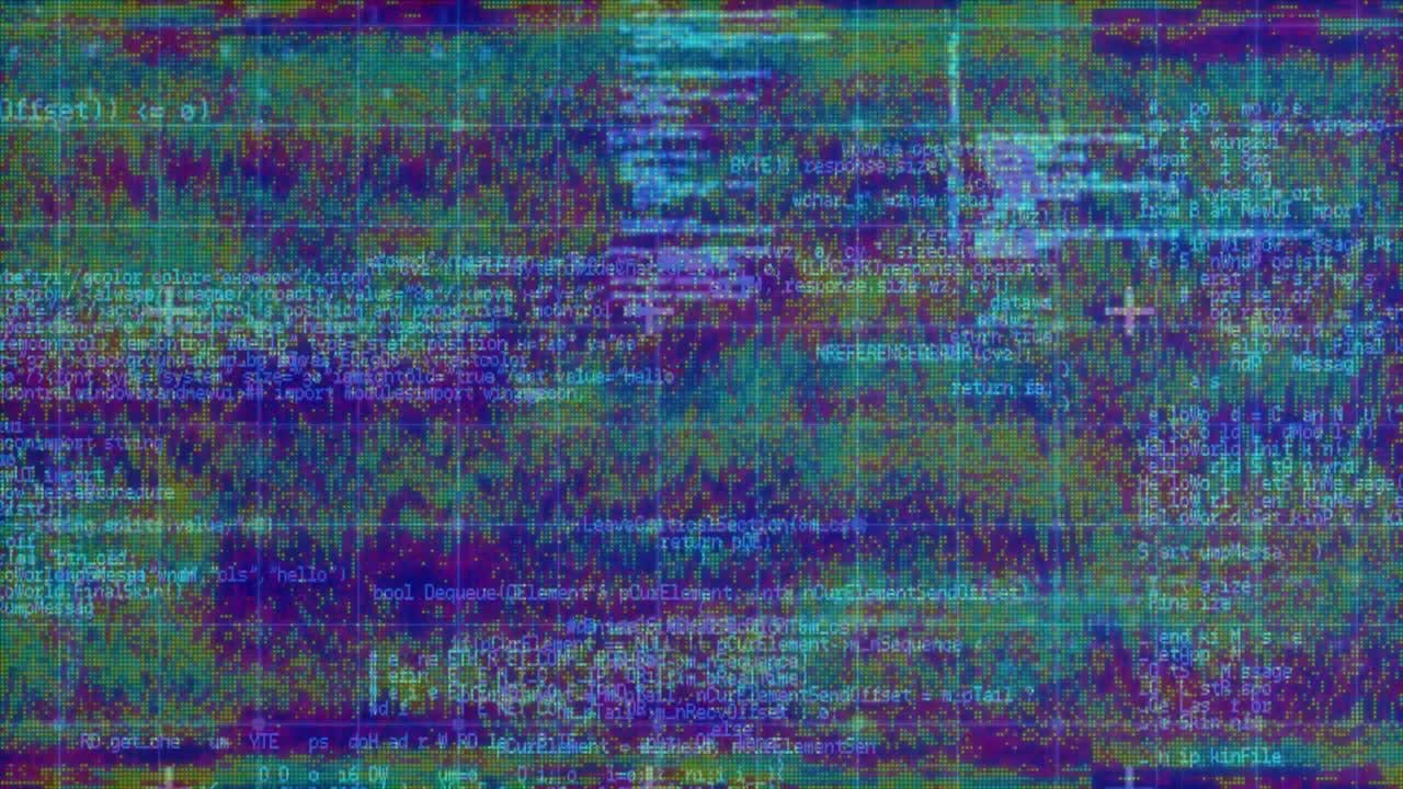 animación de la pantalla con procesamiento de datos en rayas en bucle sin costura