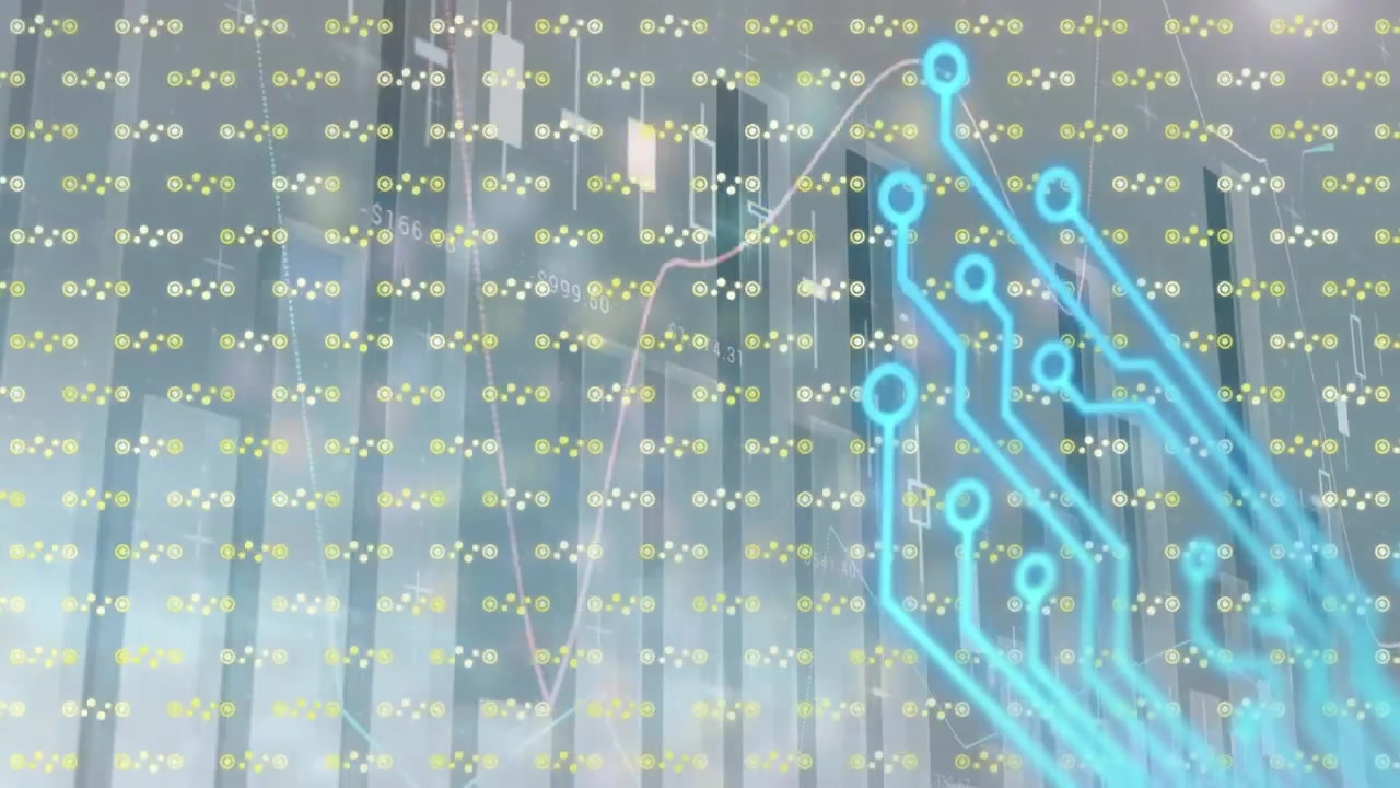 Animazione dell'elaborazione dati su forme