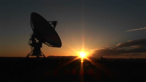 mediumshot of an array at the national radio astronomy observatory in new mexico 1