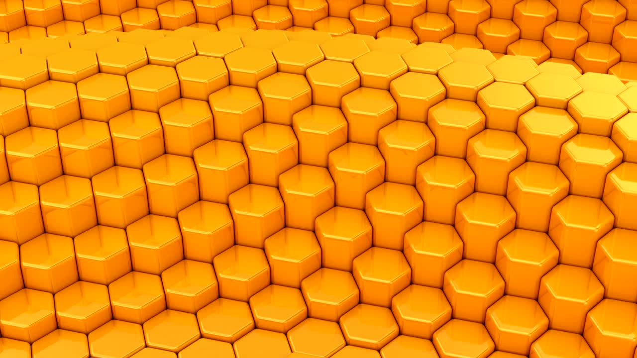 Hexagons Formed A Wave