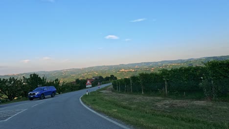 exploring vineyards and landscapes in cuneo, italy