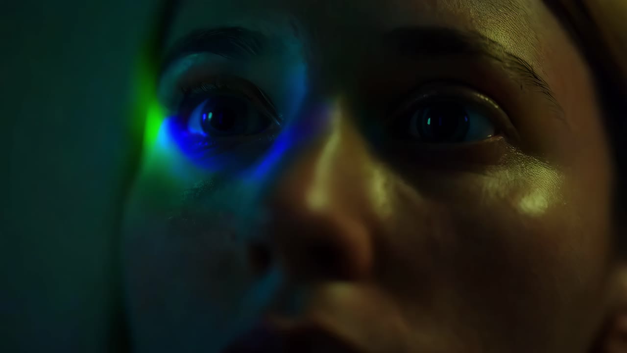 retrato de ojos brillantes