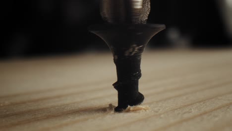 static close up video of screwing with cordless screwdriver