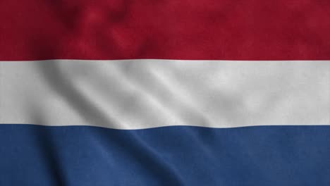 netherlands flag as background. holland flag waving in the wind realistic 4k animation. amsterdam