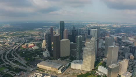 aerial city urban houston texas western helicopter metropolitian, humanity town drone