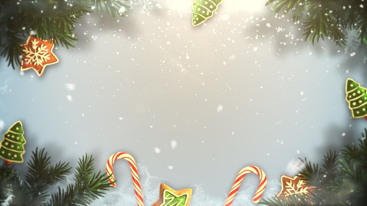 animeret nærbillede julegrønne trægrene og legetøj 2