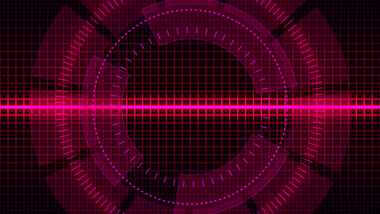 Rød digital HUD-bakgrunn