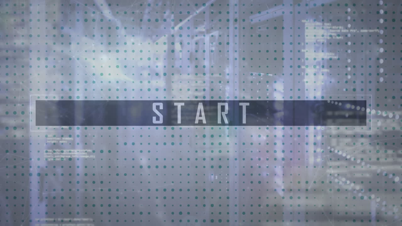 animación de moléculas y juegos sobre procesamiento de datos en fondo rojo