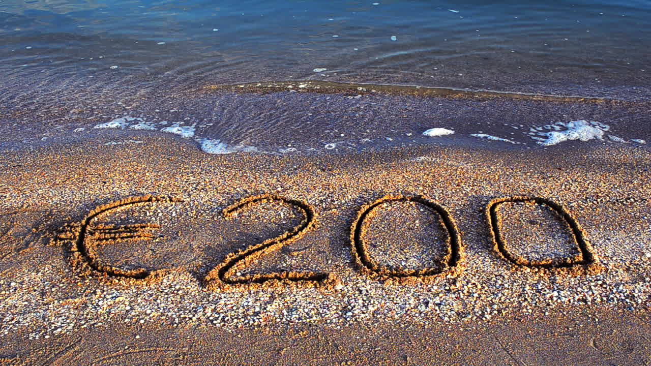 Inscription of 200 euros. Inscription on the beach