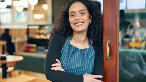 Entrance,-arms-crossed-and-restaurant-woman