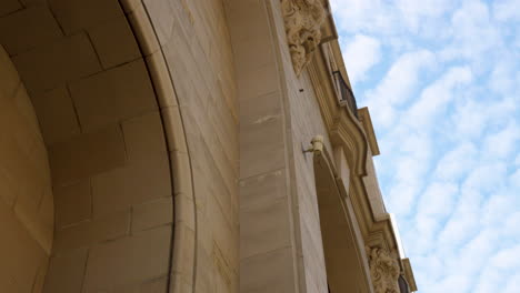 facade of a regency architecture style building in downtown los angeles