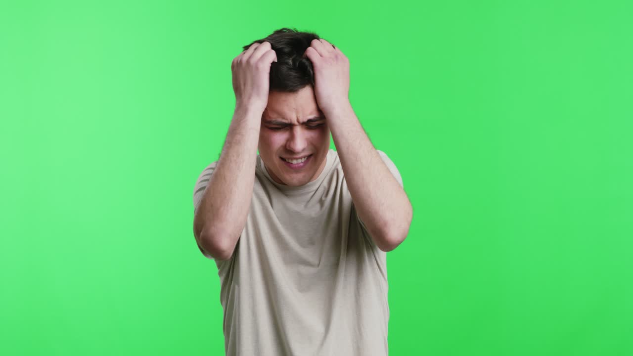 스트레스를 받는 젊은 성인