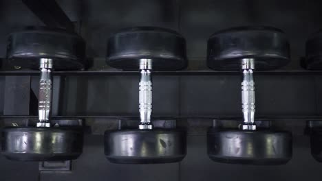 pesas en un gimnasio