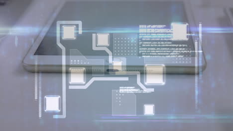 conexiones de red y procesamiento de datos contra dispositivos electrónicos