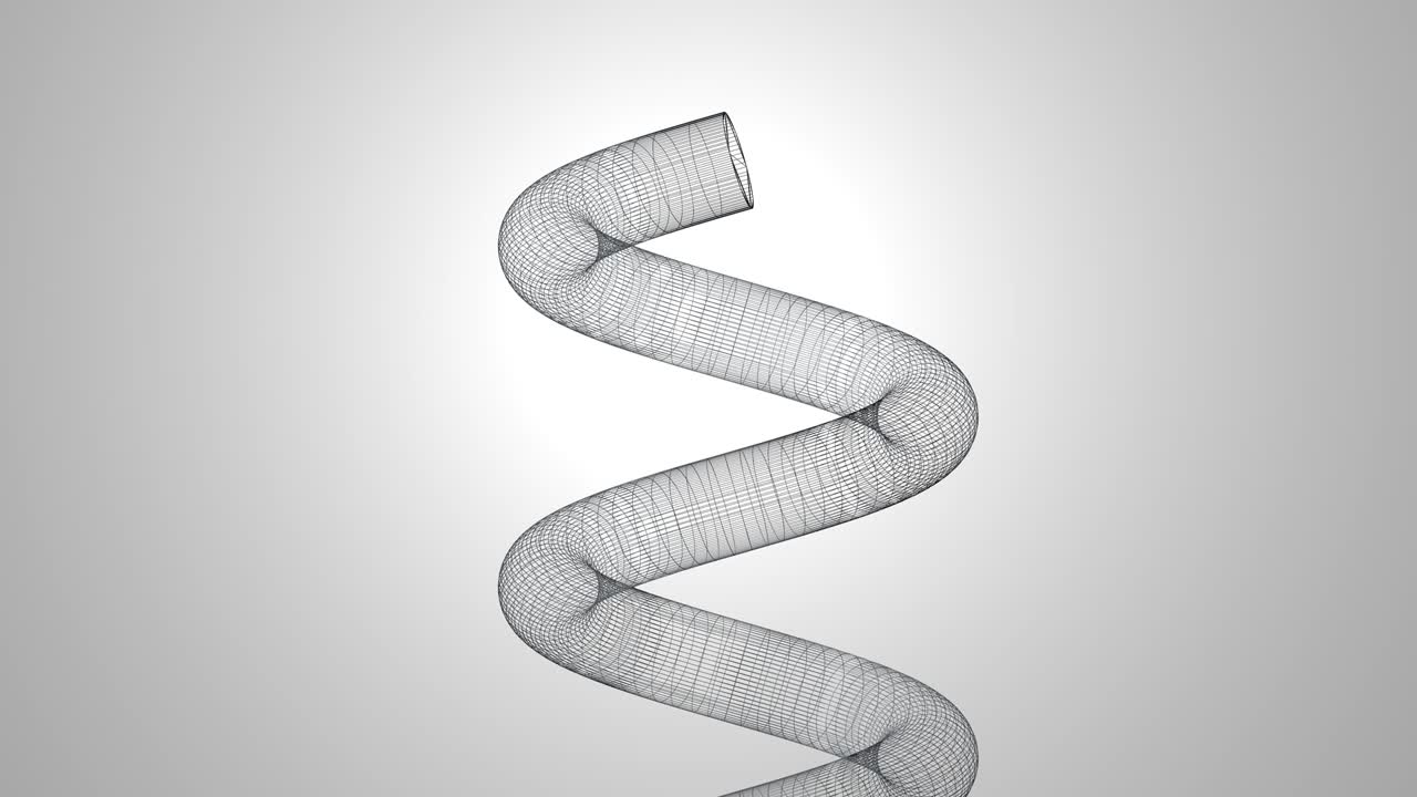 forma de espiral 3d abstracta