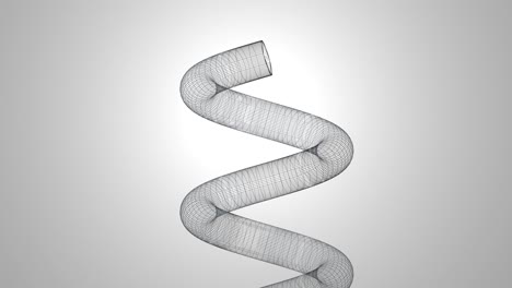 forma de espiral 3d abstracta