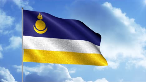 la bandera de kalmykia
