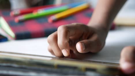 student using a tablet for study