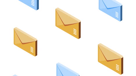 envelopes mails pattern animation