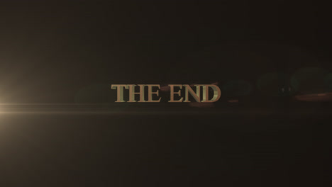 the end title card