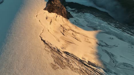 glacier crevasses and fog-filled mountain valleys in the austrian alps