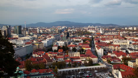 ljubljana skyline autumn afternoon