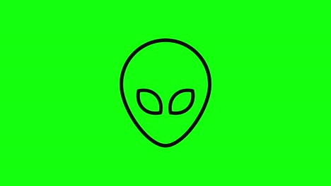 alien face symbol or icon