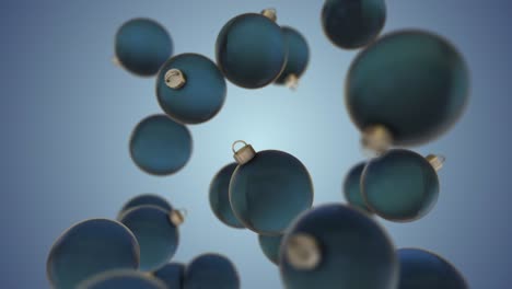 hermosas bolas de vidrio de navidad animación de fondo