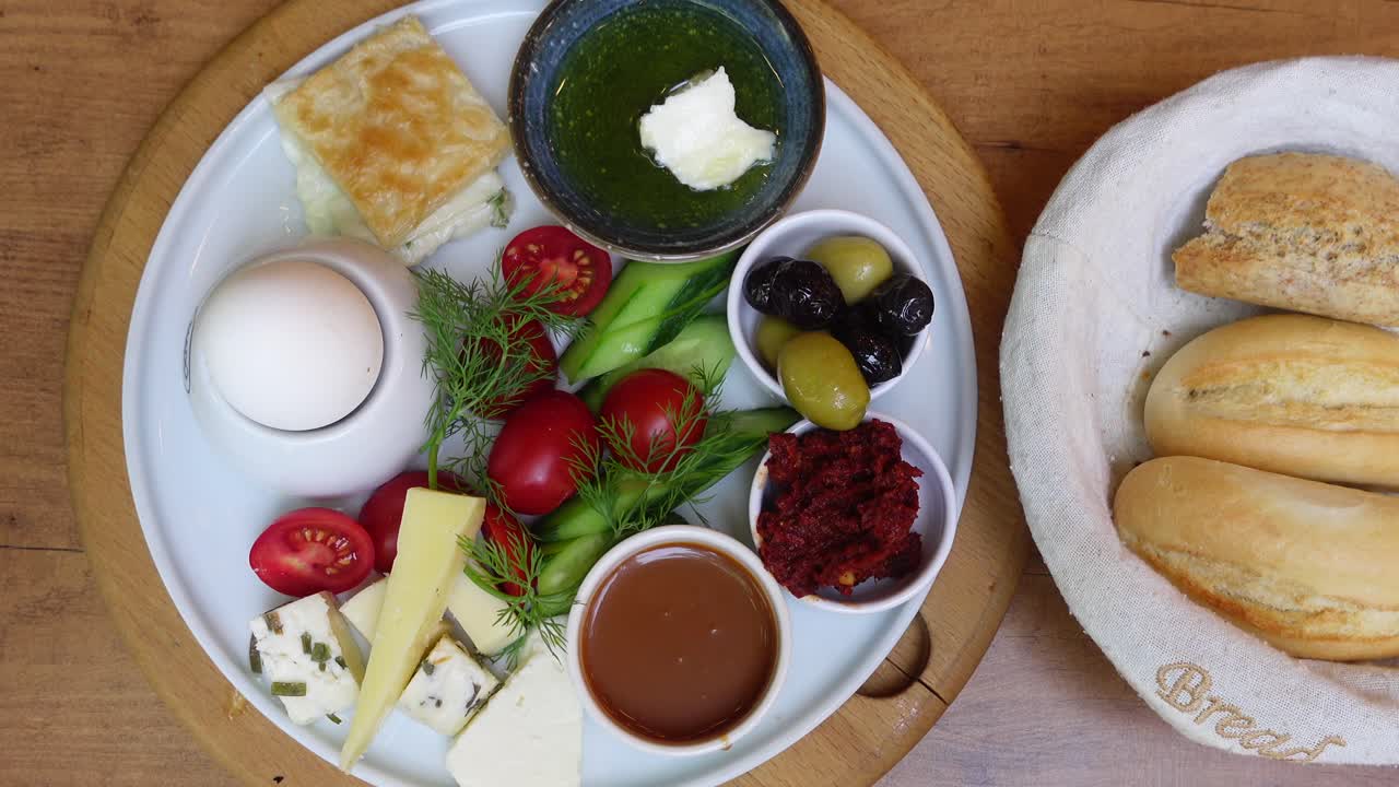 터키 아침 식사 접시