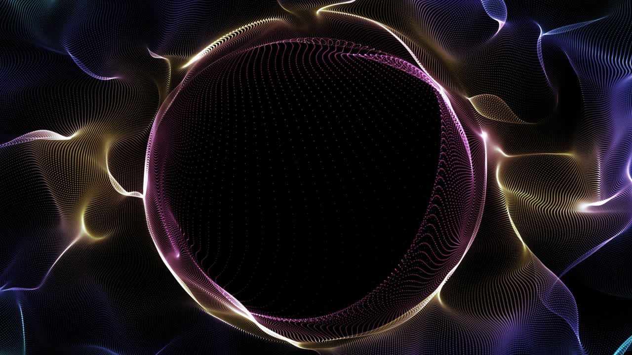 Abstract Sphere particle explosion logo reveal