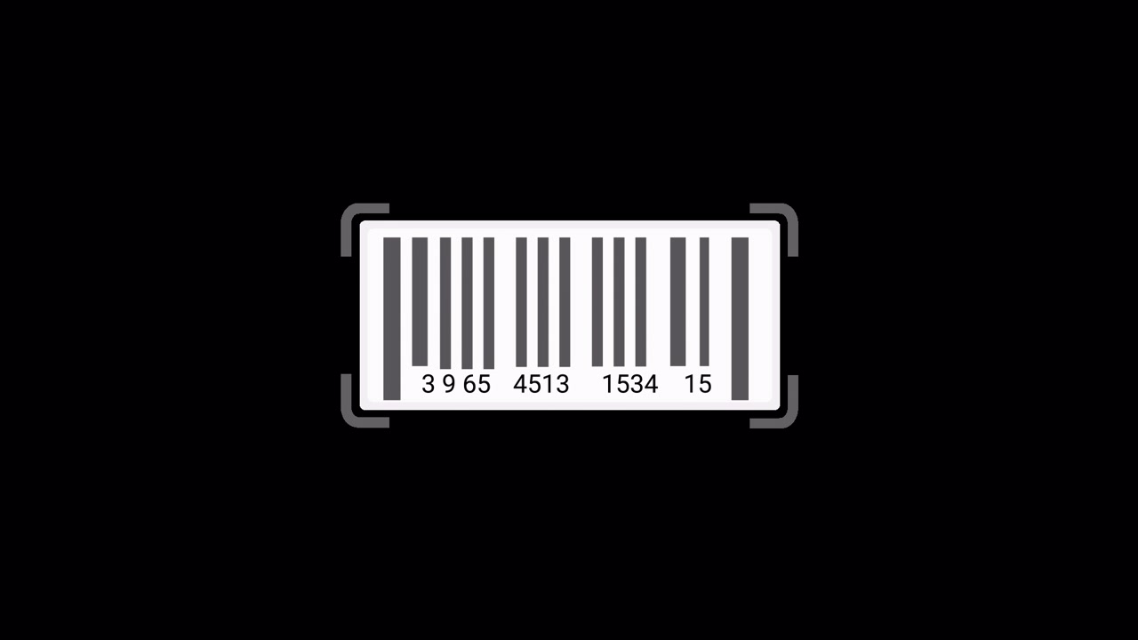 Animated Barcode Graphic Appearing and Disappearing