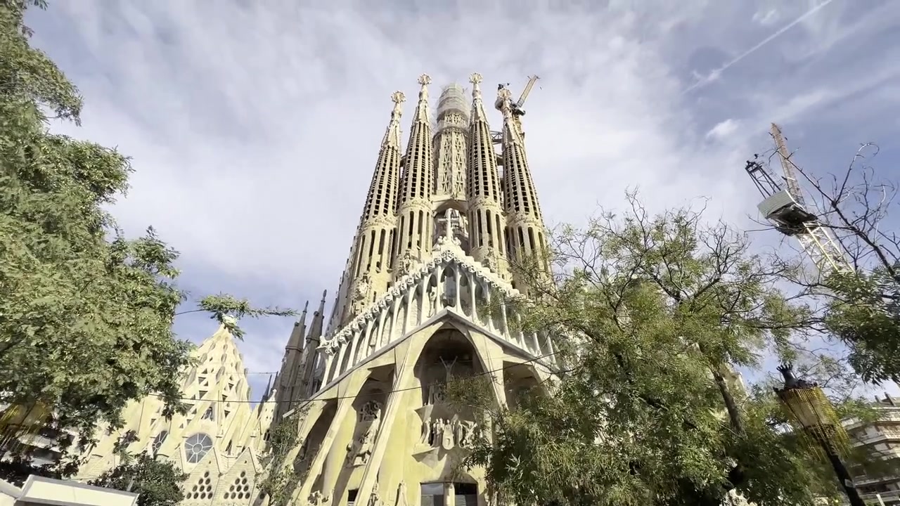 Sagrada Familia, das meistbesuchte Denkmal Spaniens, 4K