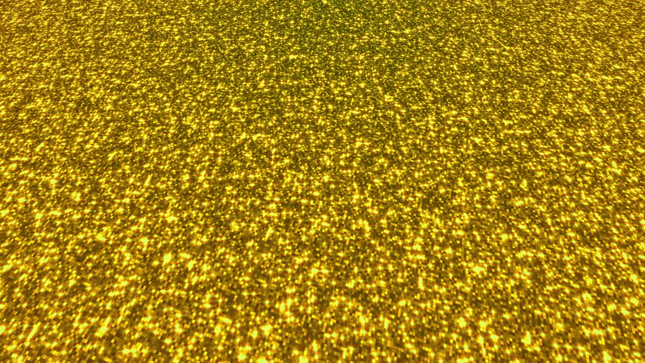 황금 반이는 먼지 페스티벌, 파티, 이벤트 배경, 금 반이는 텍스처 루프, 4k 애니메이션