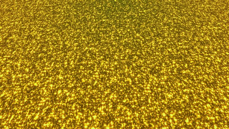 Sfondo di polvere glitter dorata per festival, feste, eventi. Texture glamour dorata. Animazione 4k in loop