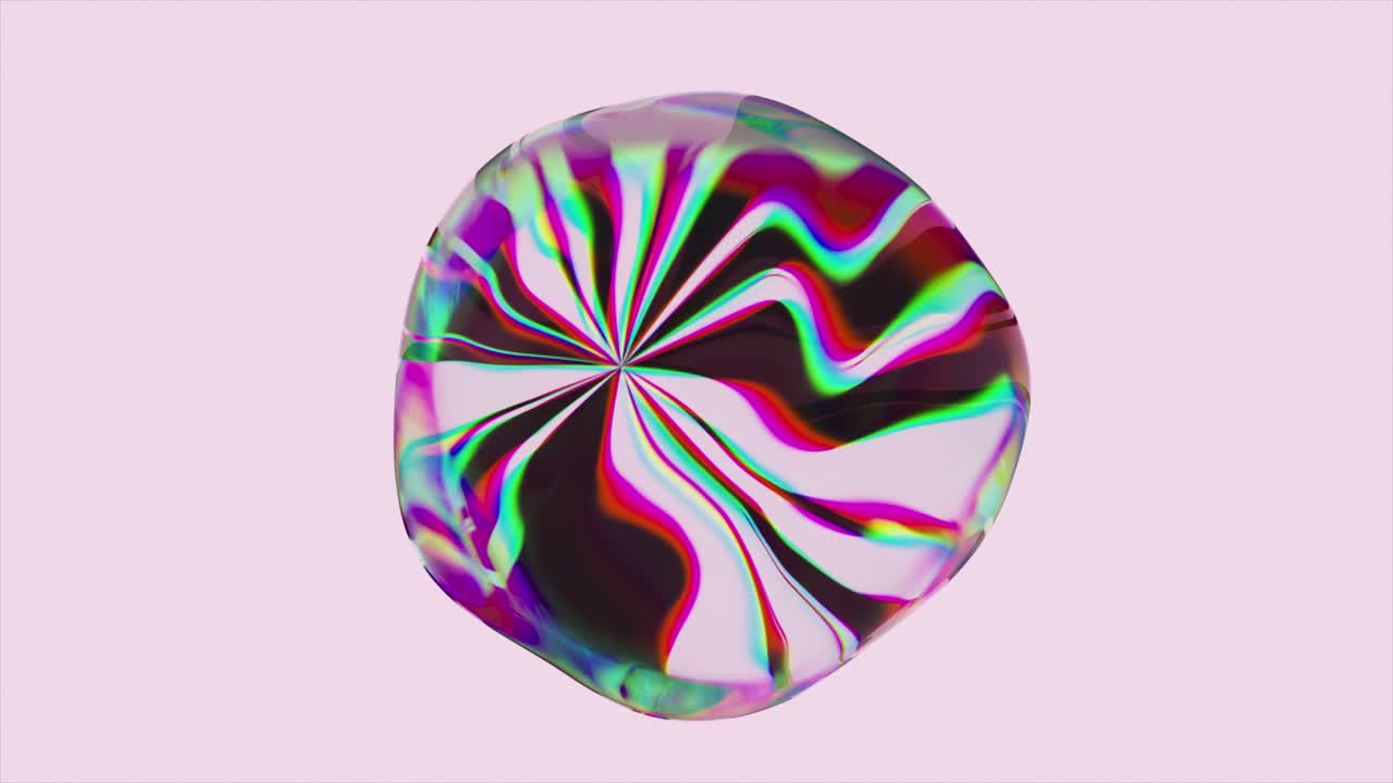 추상적인 사이키델릭 기하학적 구체