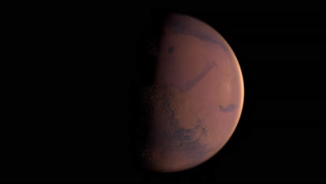 terraformación de marte vista desde la órbita geoestacionaria